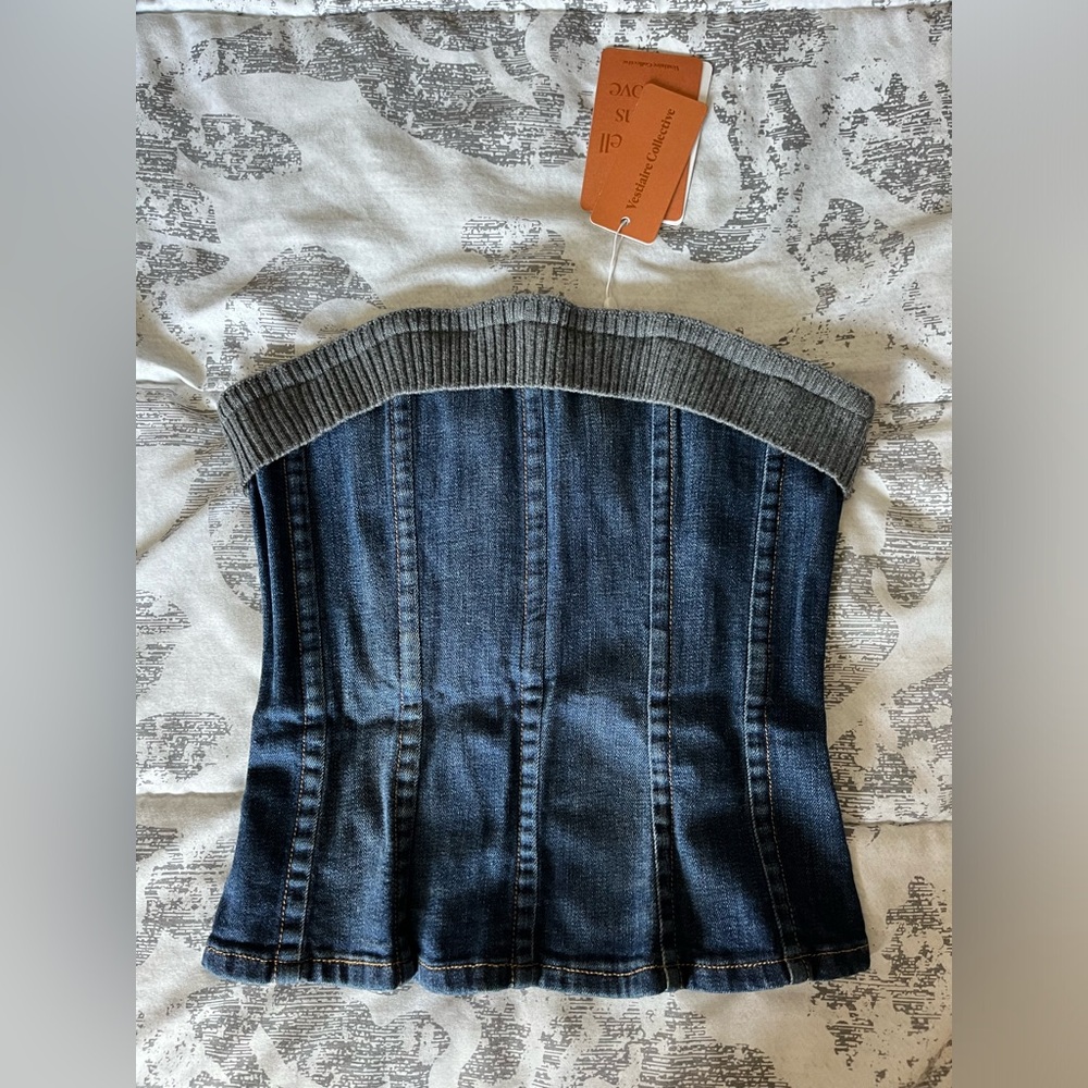 D&G denim bustier